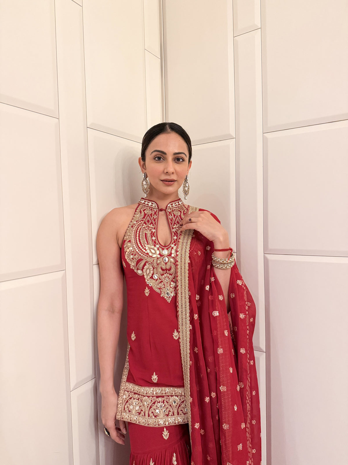 Rakulpreet Singh in Zareen Sharara Set