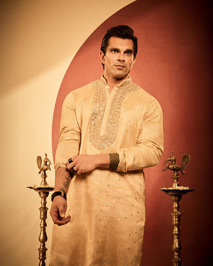 Karan Singh Grover in Bijoy Kurta Set