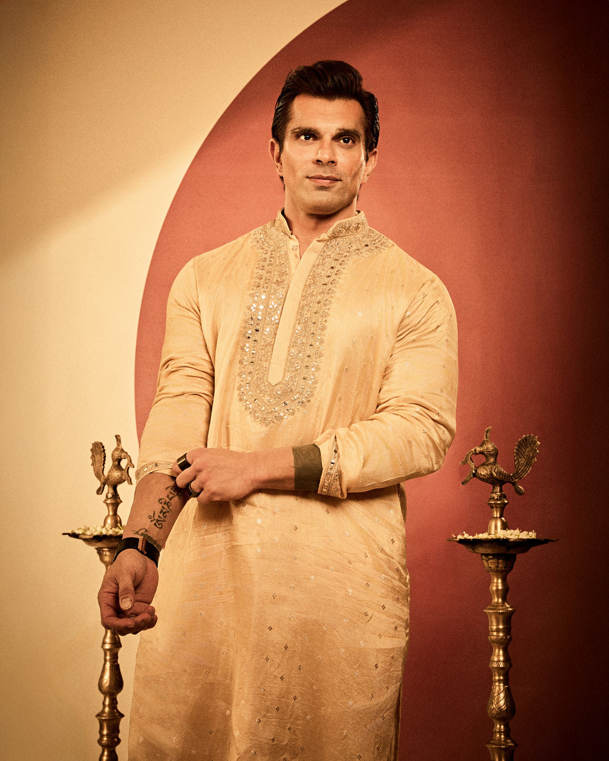 Karan Singh Grover in Bijoy Kurta Set