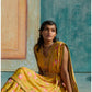 Yellow Printed Draped Saree